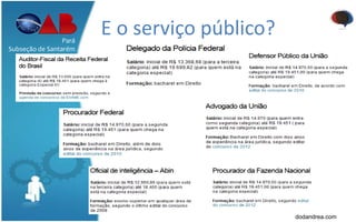 E o serviço público?Pará
Subseção de Santarém
dodandrea.com
 