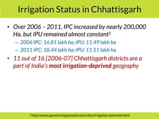 PMKSY: Implementation Pathways and Options (II)