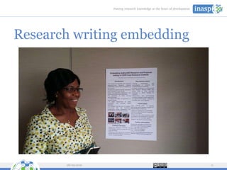 Research writing embedding
28/09/2016 11
 
