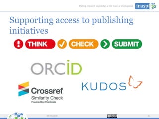 Supporting access to publishing
initiatives
28/09/2016 15
 