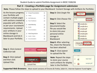 Creating ePortfolios | PPTX | Browsers | Computer Software and Applications