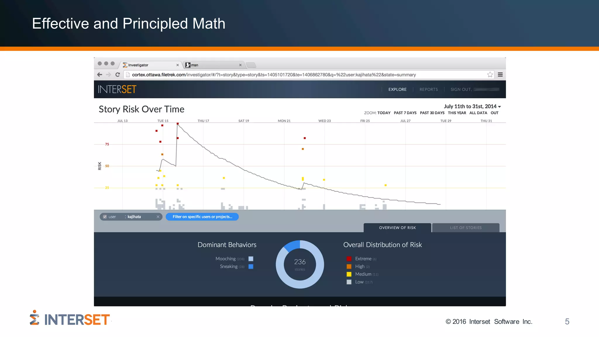 © 2016 Interset Software Inc. 5
Effective and Principled Math
 