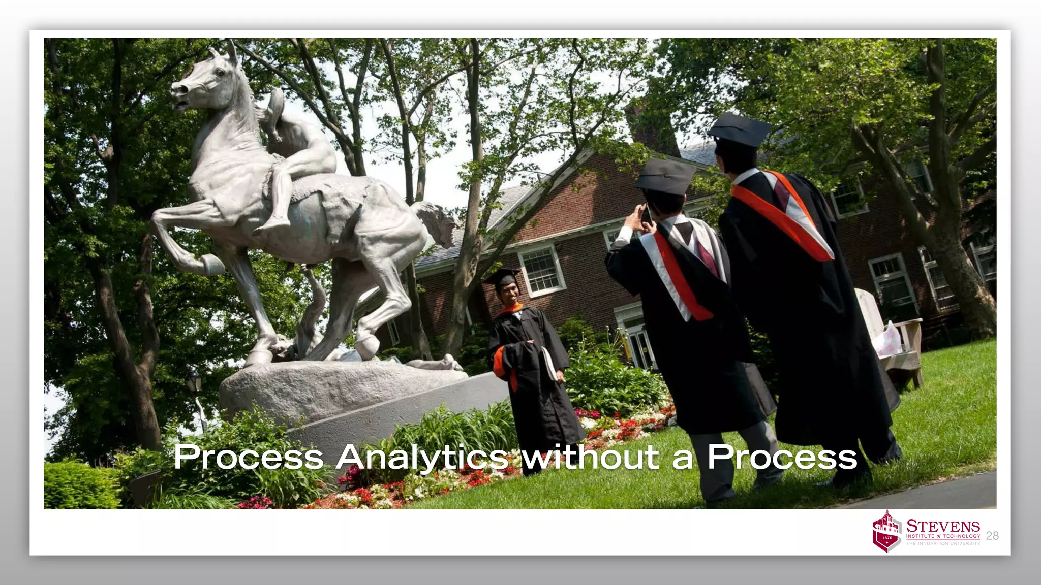 3
Process Analytics without a Process
28
 