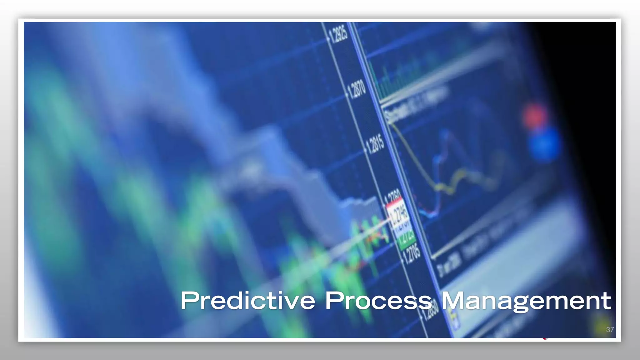 37
Predictive Process Management
 