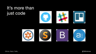 @thinknowGithub, Slack, Trello,
It’s more than
just code