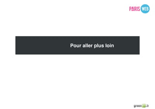 Pour aller plus loin
 