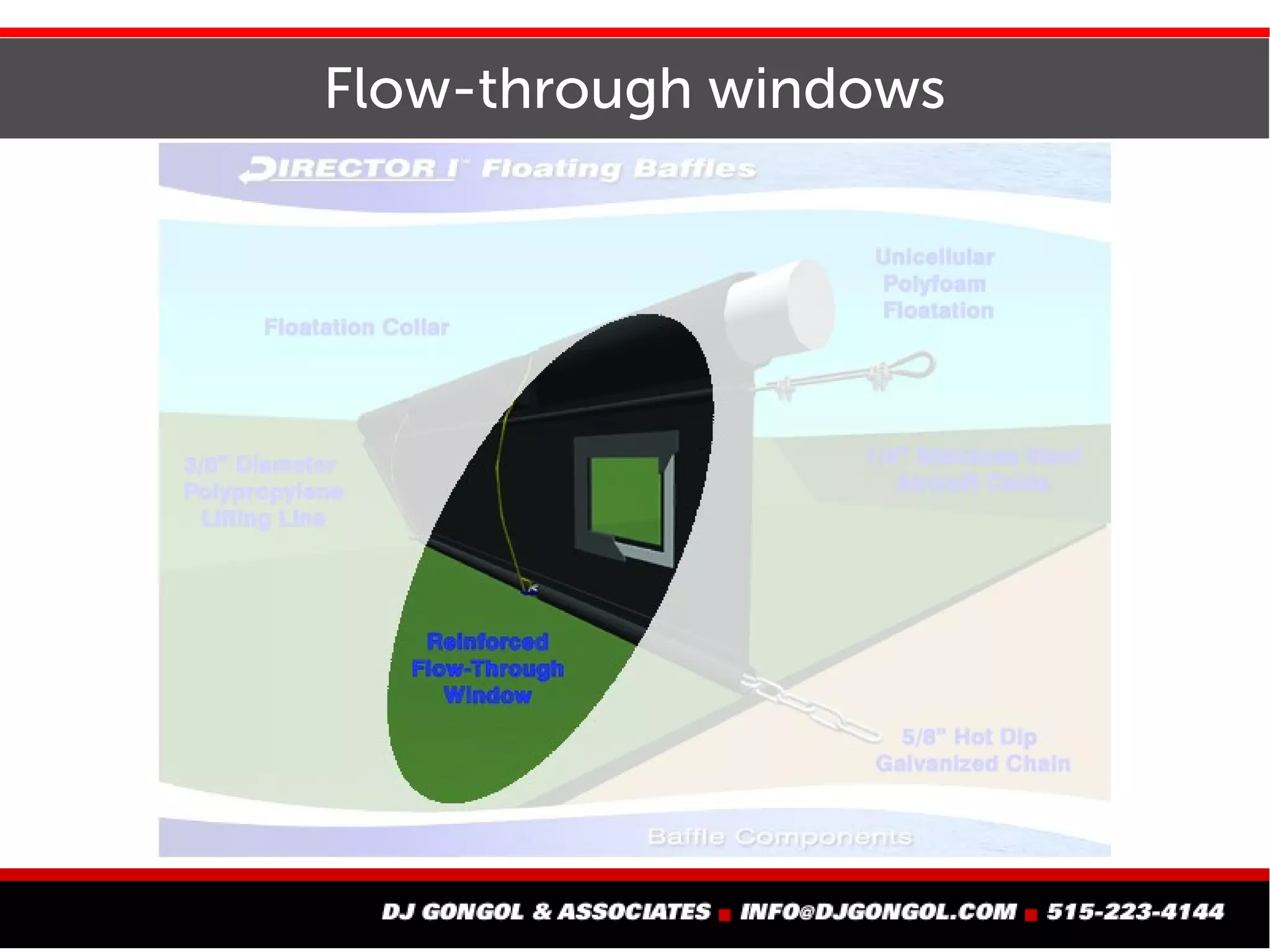 Flow-through windows
 