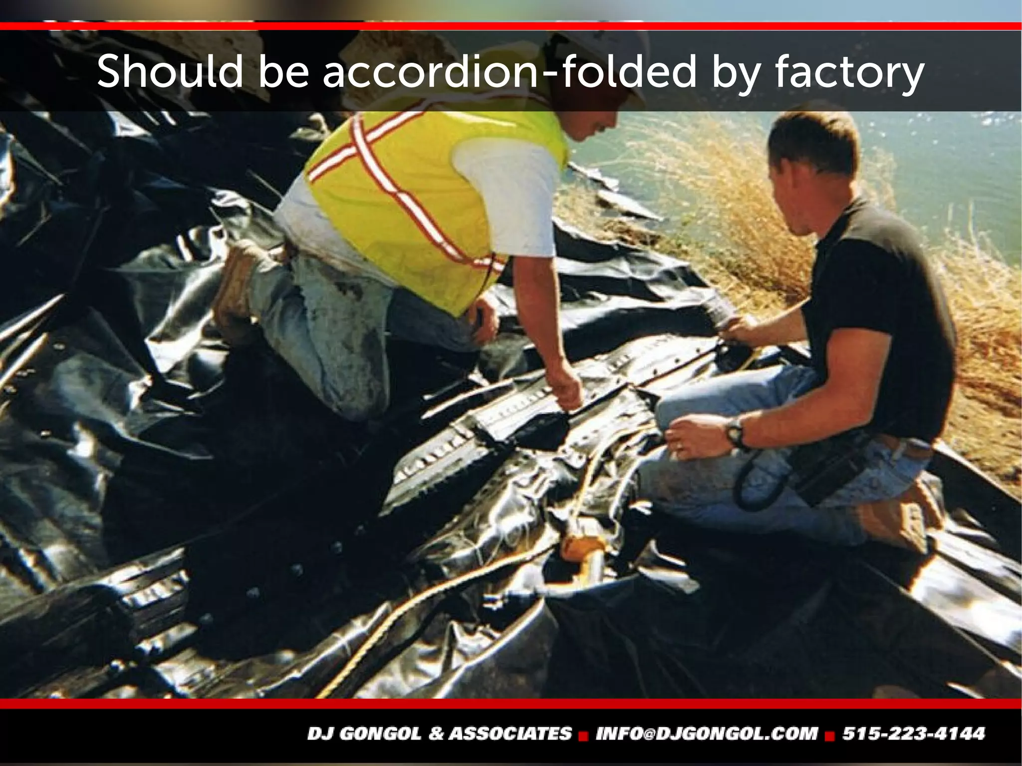 Should be accordion-folded by factory
 