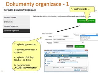 III. Správa projektů
2. …lze je
a) Editovat
b) Smazat
18
Rozpracované projekty…
1. Klepněte na Projekty
Zde budou nepodané
projekty…
Zde budou podané projekty…
Je třeba PDF žádost stáhnout, vytisknout,
podepsat a poslat na MŠMT
 