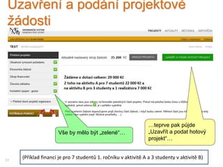VI. Potřebujete pomoci?
Kdykoliv budete potřebovat pomoci, využijte:
a) Nápovědu
b) Interaktivní formulář „Potřebuji pomoc“
Stačí kliknout na ikonu záchranného kruhu:
31
 