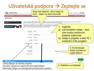 Příjem žádostí – do 2.12.2016 - listinnou podobu žádosti
včetně příloh zasílejte na adresu MŠMT (dle metodiky)
36
Důležité kontaktní údaje
Potřebuji pomoc – zeptejte se
http://is-integrace.msmt.cz/napoveda/zeptejte-se/
MŠMT – odbor předškolního, základního a základního
uměleckého vzdělávání - vyhlašovatel
Děkuji za pozornost
Mgr. Radek Maca, NIDV
Registrace organizace a podávání žádostí
http://is-integrace.msmt.cz/
 
