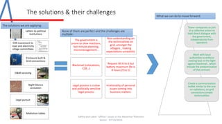 Community Grievance Management Experiences