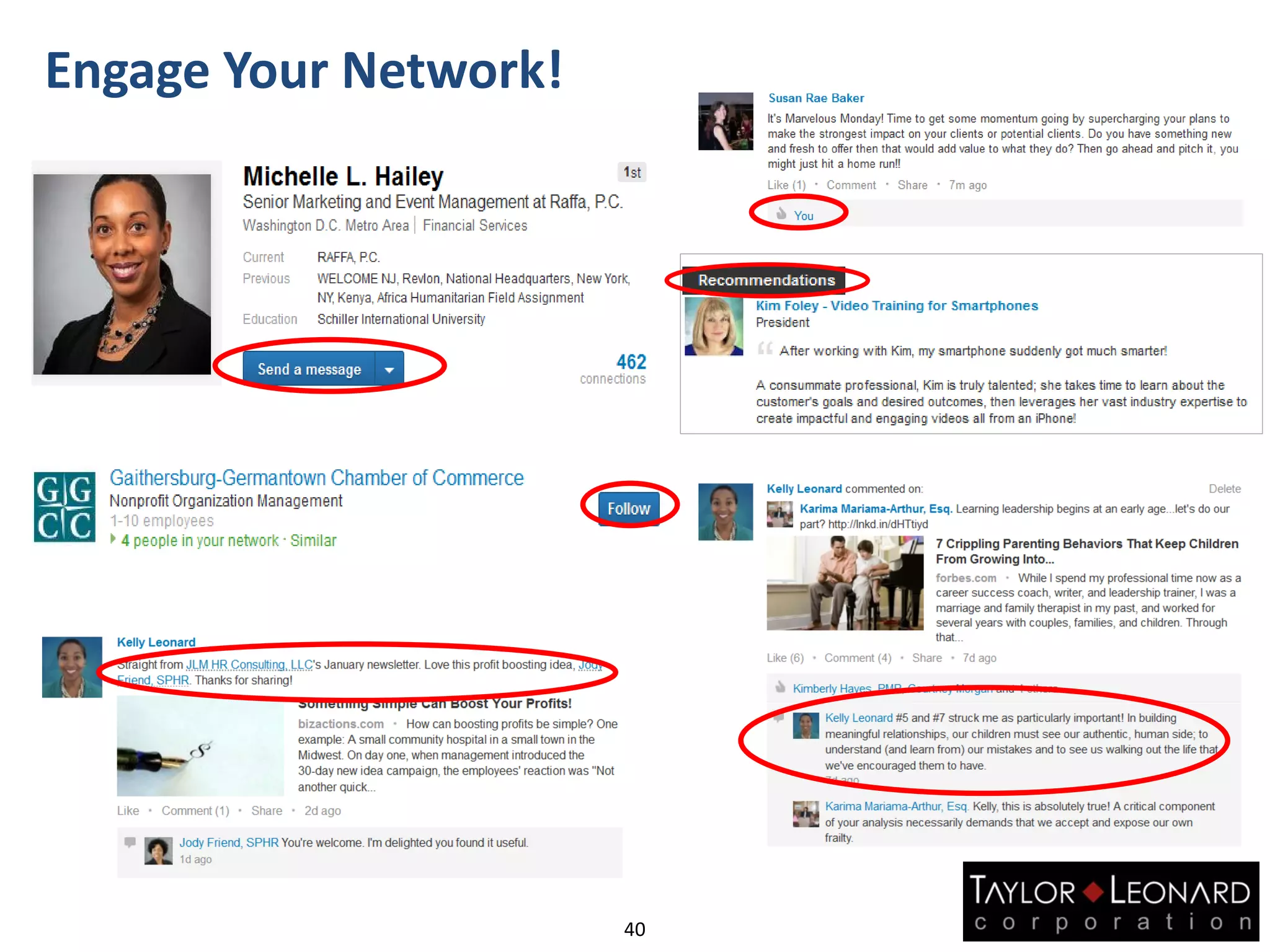 Engage Your Network!
40
 