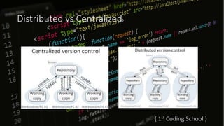 Distributed vs Centralized
 