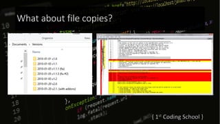 What about file copies?
 