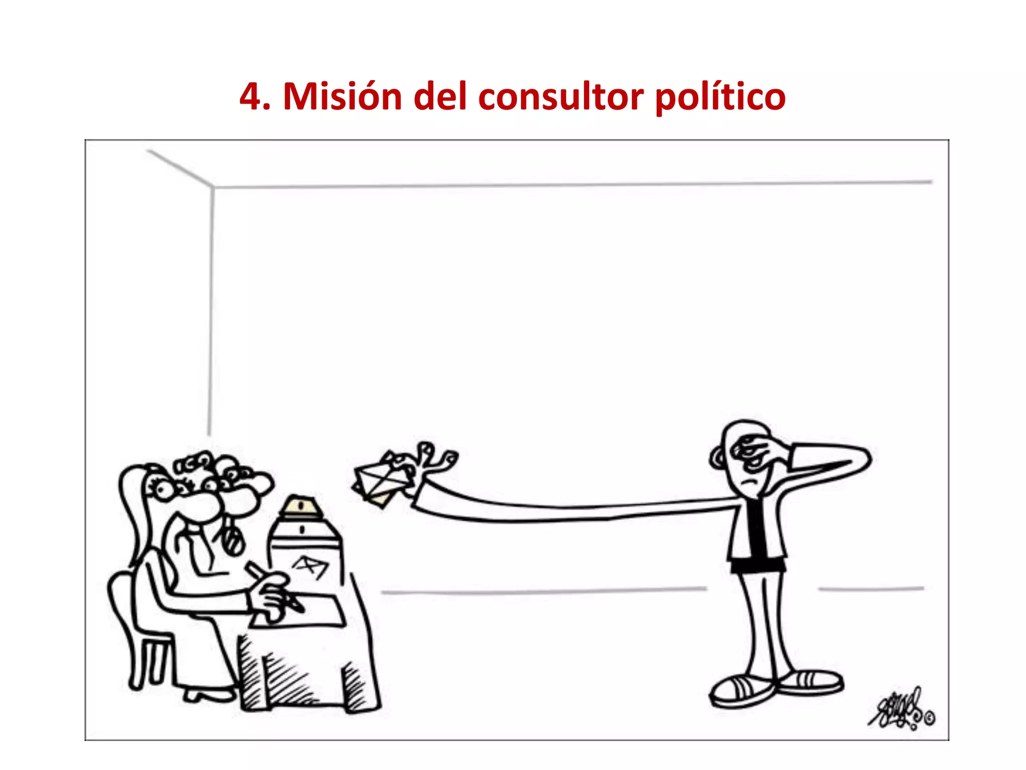 4. Misión del consultor político
 