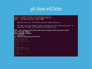 git show e413c6e
 