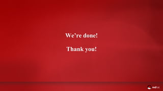 ADD NAME (View > Master > Slide master)
We’re done!
Thank you!
 