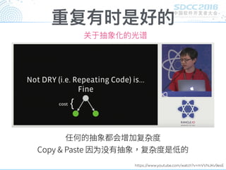 重复有时是好的
杂
为没 杂
https://www.youtube.com/watch?v=mVVNJKv9esE
关于抽象化的光谱
 