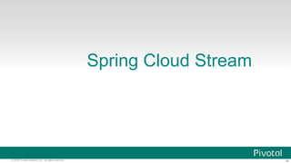 ‹#›© 2016 Pivotal Software, Inc. All rights reserved.
Spring Cloud Stream
 