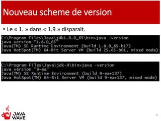 Nouveau scheme de version
• Le « 1. » dans « 1.9 » disparait.
31
 