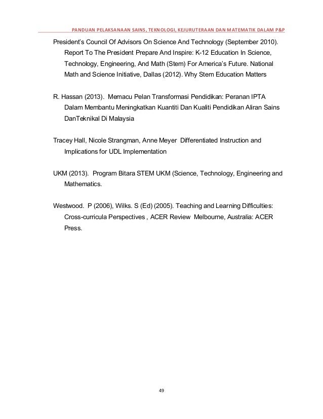 2016 12 26 Panduan Pelaksanaan Stem Dalam Pembelajaran Dan Pengajaran