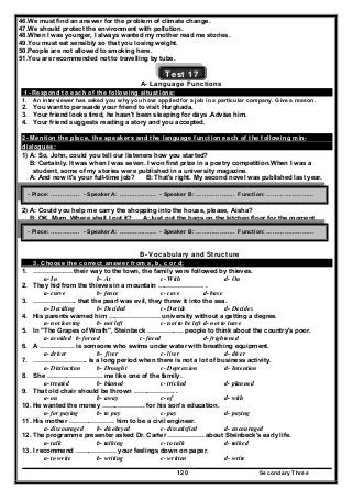 منهج اللغة الانجليزية للصف الثالث الثانوي_الوحدات + القصة  _مستر محمد الديوشي  _ ثانوية خمس نجوم 2016