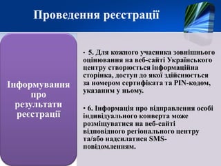 Проведення реєстрації
 