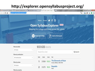 http://explorer.opensyllabusproject.org/
 