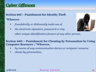 Cyber Crime & Law by Neeraj Aarora - Advocate-on-Record, Supreme Court,CISSP, FCMA, CISA, CEH, CFCE