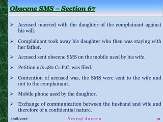 Cyber Crime & Law by Neeraj Aarora - Advocate-on-Record, Supreme Court,CISSP, FCMA, CISA, CEH, CFCE