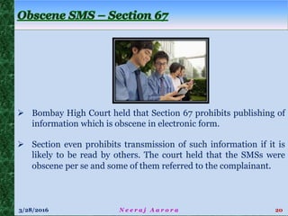 Cyber Crime & Law by Neeraj Aarora - Advocate-on-Record, Supreme Court,CISSP, FCMA, CISA, CEH, CFCE