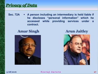 Cyber Crime & Law by Neeraj Aarora - Advocate-on-Record, Supreme Court,CISSP, FCMA, CISA, CEH, CFCE