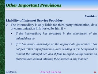 Cyber Crime & Law by Neeraj Aarora - Advocate-on-Record, Supreme Court,CISSP, FCMA, CISA, CEH, CFCE