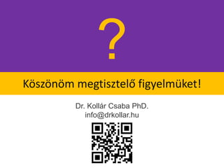 Köszönöm megtisztelő figyelmüket!
?
Dr. Kollár Csaba PhD.
info@drkollar.hu
 