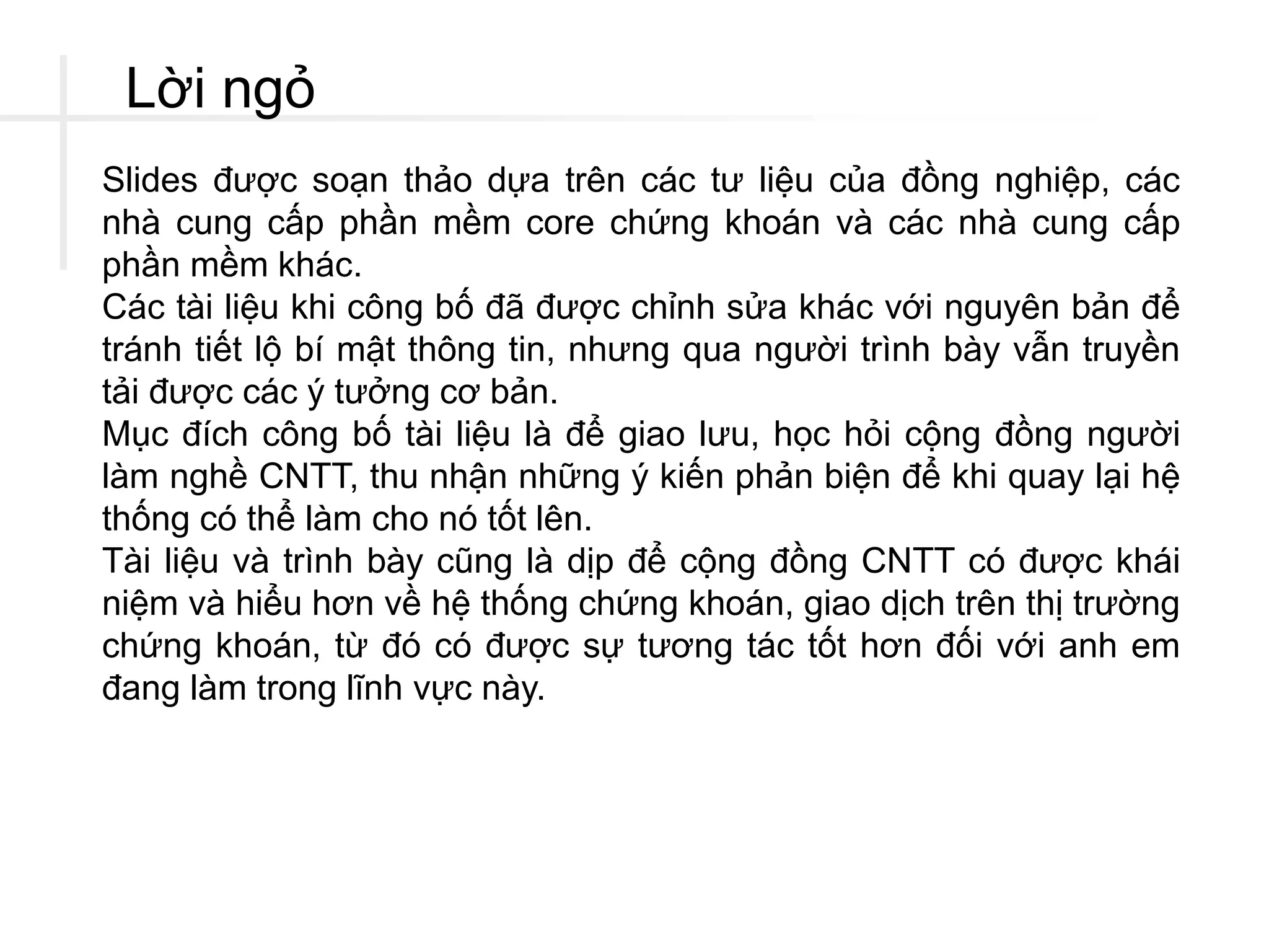 itlchn 20 - Kien truc he thong chung khoan - Phan 1 | PPTX