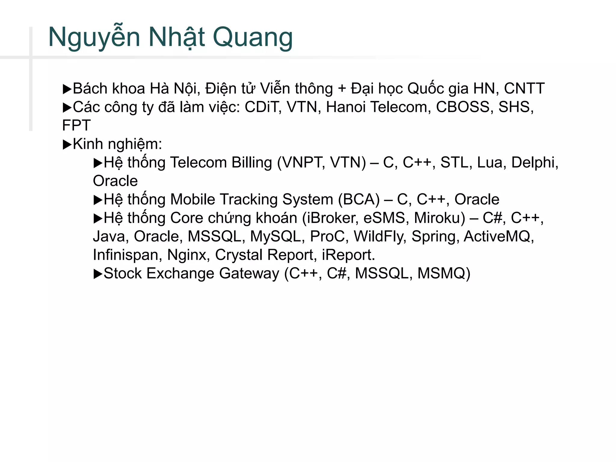 itlchn 20 - Kien truc he thong chung khoan - Phan 1 | PPTX