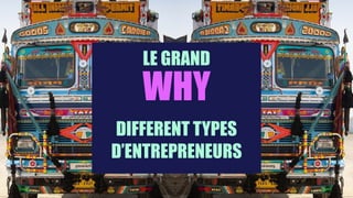 WHY
DIFFERENT TYPES
D’ENTREPRENEURS
LE GRAND
 