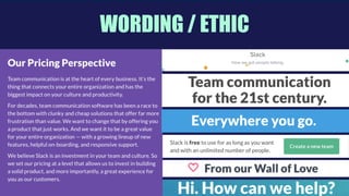  
WORDING / ETHIC
 
