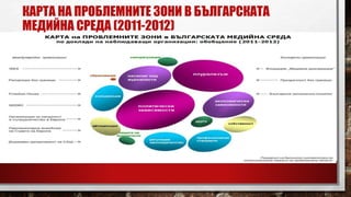 КАРТА НА ПРОБЛЕМНИТЕ ЗОНИ В БЪЛГАРСКАТА
МЕДИЙНА СРЕДА (2011-2012)
 
