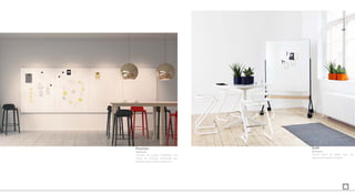 Provision
Abstracta
Sistema de pizarra imantada, con
marco de aluminio anodizado que
permite agrupaciones modulares.
Draft
Abstracta
Pizarra móvil de doble cara, con
cajonera de madera incluida.
 