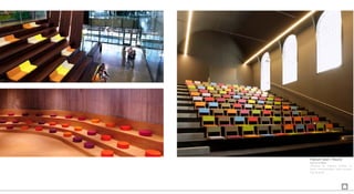 Podium Seat + Round
Quince & Milan
Sistemas de asientos móviles en
foam, personalizables, para cualquier
tipo de grada.
 