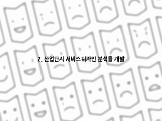 2. 산업단지 서비스디자인 분석틀 개발
 