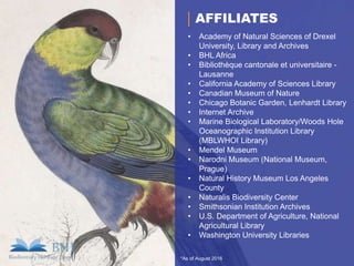 Lenhardt Library Botany and the BHL: A Botanical Overview of the Biodiversity Heritage ...