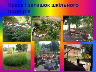 Краса і затишок шкільного
подвір‘я
 