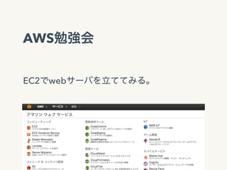 AWS
EC2 web
 