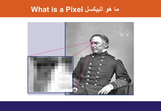 ‫اﻟﺑﯾﻛﺳل‬ ‫ھو‬ ‫ﻣﺎ‬What is a Pixel
 