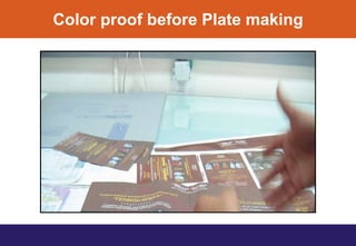 Color proof before Plate making
 
