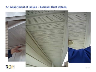 20 of 85
An Assortment of Issues – Exhaust Duct Details
 