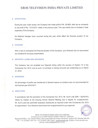 2016.11.22 directors report